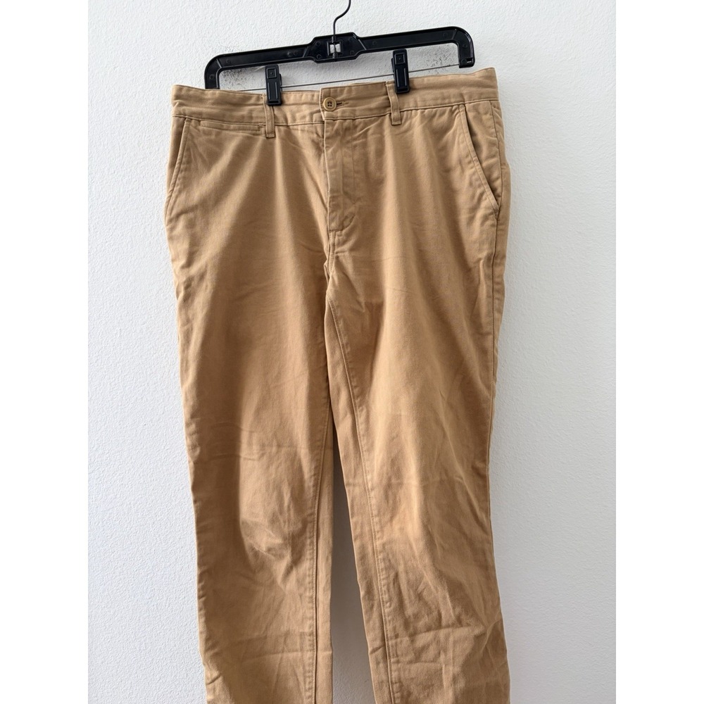 Taylor Stitch The Foundation Pant Slim Fit Chino Khaki Tan Mens 32 x 32 Organic